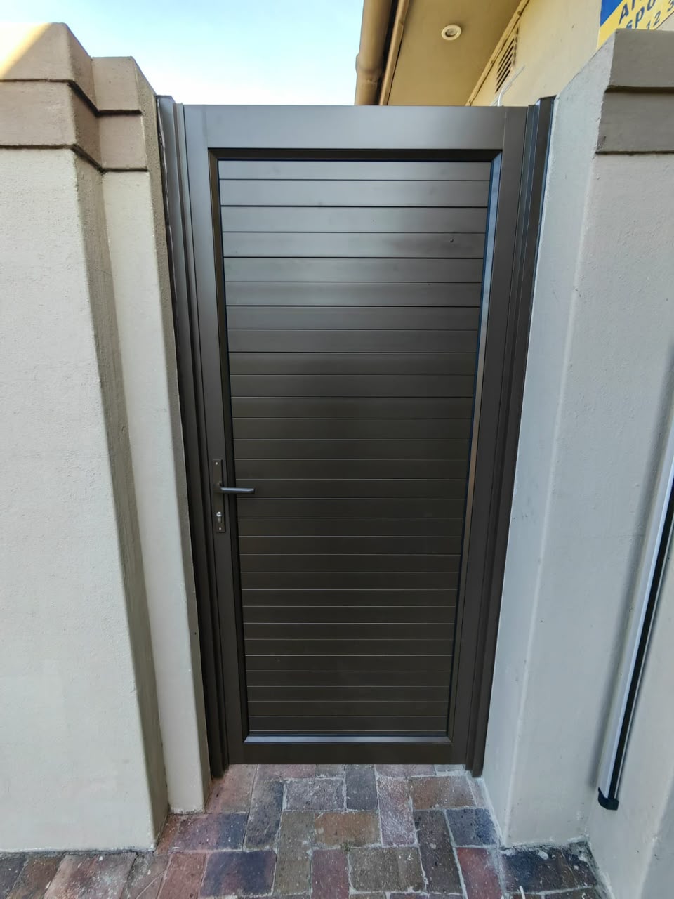 Dark Aluminium Pedestrian Gate